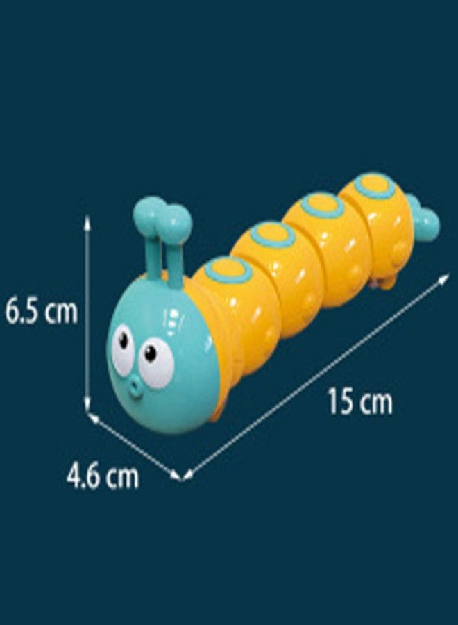MUNMOLL Wind Up Caterpillar Press & Go for Kids Infant Toddler Press Moving Toy Vehicle Bath Snake Toy for Kids Plastic Animal Shape Moving Educational Sensory Gliding Toys Random Color (Pack of 1) - Image 5